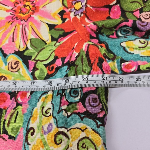 Vintage Painted Pony Uniquely USA Women's Jacket Size M Floral Print Mock Neck - Picture 5 of 7